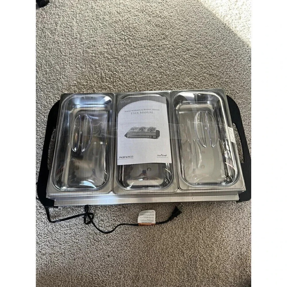 NutriChef Food Warming Tray / Buffet Server / Hot Plate Warmer - Picture 1 of 2